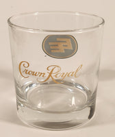 Rare Crown Royal Whiskey CFL Edmonton Eskimos Football Team 3 1/2" Clear Glass Whisky Cup