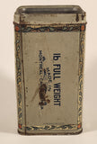 Vintage Imperial Tobacco Canada D. Ritchie & Co Old Chum Virginia Flake Cut Tobacco 1 Lb Tin Metal Container No Lid