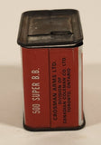 Vintage Crosman Arms Ltd. Toronto, Ontario Crosman Super B.B. Red and White Tin Can