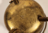 Rare Vintage Vancouver Canada Enamel Maple Leaf Brass Cauldron with Bullet Hanging From The Handle