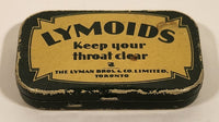 Vintage The Lyman Bros. & Co. Limited Toronto Lymoids Keep Your Throat Clear Tin Metal Container