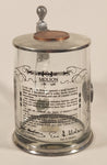 Rare Rastal Molson 1786-1986 200th Annivesary Founder John Molson Clear Glass Beer Mug with Metal Lid