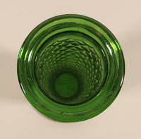 Vintage EO Brody Co. 919 U.S.A. Green Diamond Pattern 8" Glass Bud Vase