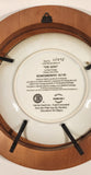 1995 Bradford Exchange Elvis Presley The King Collector Plate in Wood Frame with Certificate