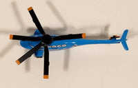 Disney Pixar Cars Dinoco King Helicopter Blue Die Cast Toy Aircraft Vehicle N9747P