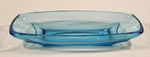 Vintage Hazel Atlas Capri Blue Banana Split Celery Relish Candy Narrow Serving Uranium Glass Dish