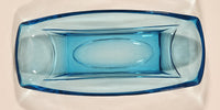 Vintage Hazel Atlas Capri Blue Banana Split Celery Relish Candy Narrow Serving Uranium Glass Dish