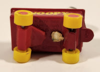 Vintage Aviva United Features Syndicate Snoopy in Red Wagon Red Die Cast Toy Car Vehicle Made in Hong Kong