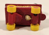 Vintage Aviva United Features Syndicate Snoopy in Red Wagon Red Die Cast Toy Car Vehicle Made in Hong Kong