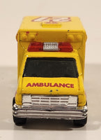 1998 Matchbox To The Rescue 1996 Ford Ambulance Yellow Die Cast Toy Car Vehicle