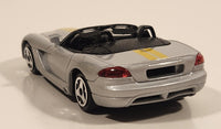 Burago Dodge Viper SRT10 Coupe Silver with Yellow Stripes 1/43 Scale Die Cast Toy Car Vehicle