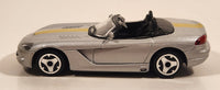 Burago Dodge Viper SRT10 Coupe Silver with Yellow Stripes 1/43 Scale Die Cast Toy Car Vehicle