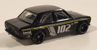 2009 Hot Wheels Datsun Bluebird 510 Black Die Cast Toy Car Vehicle