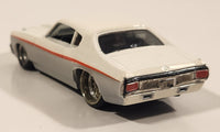 2006 Hot Wheels G Machines '70 Chevelle White 1/50 Scale Die Cast Toy Muscle Car Vehicle with Rubber Tires