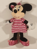 Disney Minnie Mouse Pink Striped Dress 9" Plush Stuffed Toy JPE08