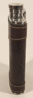Brown Leather Wrapped Stainless Steel 7 Oz Flask