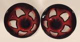 Vintage Cristal D'arques Durand Gothic Ruby Red Wine Sherry Glasses Set of 2