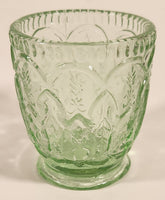 Antique 1930s Federal Glass 3" Green Uranium Depression Glass Cup