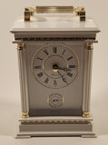 WR White Carriage Style Mantle Desk Clock Made in West Germany