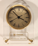 Chevron Canada 60th Anniversary 1935 - 1995 Clear Acrylic Desk Clock