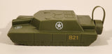 Barbuzzo B21 Olive Green Army Tank Shaped Plastic Drink Flask
