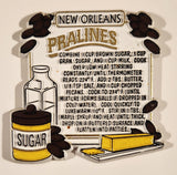 Rare Vintage New Orleans Pralines Recipe 2 3/4" x 2 3/4" Rubber Fridge Magnet
