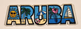 Aruba 1 1/4" x 4" Rubber Fridge Magnet