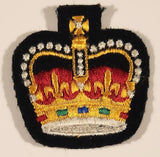 1952-1968 Canadian Warrant Officer Crown 2" x 2 1/8" Fabric Patch Badge