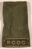 Royal Canadian Army RCOC Ordnance Corps 2 1/2" x 4 1/4" Shoulder Title Epaulet Fabric Patch Badge