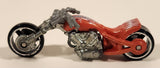 2000 Hot Wheels First Editions Blast Lane Motorcycle Metalflake Orange Die Cast Toy Motorbike Vehicle