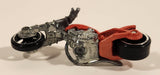 2000 Hot Wheels First Editions Blast Lane Motorcycle Metalflake Orange Die Cast Toy Motorbike Vehicle