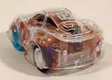 GO! Sports Car Speed Clear and Orange Pull Back Plastic Toy Car Vehicle