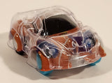 GO! Sports Car Speed Clear and Orange Pull Back Plastic Toy Car Vehicle