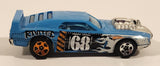 2010 Hot Wheels Demolition Derby Rivited Light Blue Die Cast Toy Car Vehicle