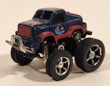 Fleer Collectible NHL Vancouver Canucks Ice Hockey Team Lifted 1997 Ford Truck Dark Blue and Red Pull Back Die Cast Toy Car Vehicle