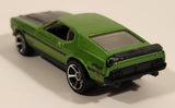 2011 Hot Wheels Street Beasts 1971 Ford Mustang Mach 1 Metallic Green Die Cast Toy Car Vehicle