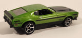 2011 Hot Wheels Street Beasts 1971 Ford Mustang Mach 1 Metallic Green Die Cast Toy Car Vehicle
