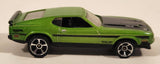 2011 Hot Wheels Street Beasts 1971 Ford Mustang Mach 1 Metallic Green Die Cast Toy Car Vehicle