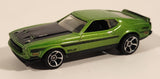 2011 Hot Wheels Street Beasts 1971 Ford Mustang Mach 1 Metallic Green Die Cast Toy Car Vehicle