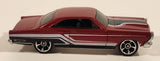 2010 Hot Wheels Muscle Mania '66 Ford Fairlane GT Metalflake Dark Red Die Cast Toy Car Vehicle