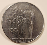 1977 Italy 100 Lire Stainless Steel Metal Coin