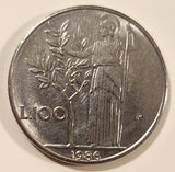 1986 Italy 100 Lire Stainless Steel Metal Coin