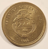 2000 Costa Rica 100 Colones Copper-Aluminum-Nickel Metal Coin