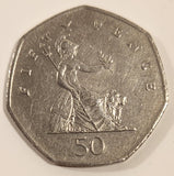1997 UK Great Britain Fifty Pence Copper-Nickel Metal Coin