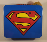 DC Comics Blue Superman Tin Metal Lunch Box With Original Tag