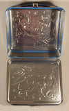 Disney Alice In Wonderland "Back" "That Way" Blue and Black Tin Metal Lunch Box