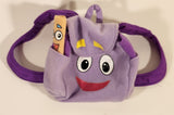 Mattel Viacom Dora The Explorer Backpack and Map Character Small Soft Fabric Purple Bag