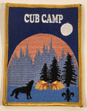 Scouts Canada Cub Camp Embroidered Fabric Patch Badge