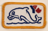 YMCA Canada Swimming Dolphin Embroidered Fabric Patch Badge