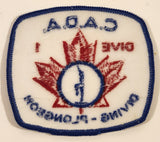 C.A.D.A. Dive 1 Diving - Plongeon Embroidered Fabric Patch Badge